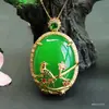 Colgante de Jadeíta Joyería de Ágata Fábrica Transmisión en Vivo Dropshipping S2102402
