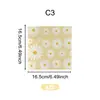Amarillo Primavera Margarita Floral Vajilla Desechable Platos de Cena Platos de Papel Vasos de Papel Servilletas de Papel Cuchillo Tenedor Cuchara Mantel Set de Fiesta