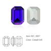 Dongzhou Crystal K9 de alta calidad con base puntiaguda, diamantes de cristal de anís estrellado largo plateados, joyas de diamantes, equipaje, accesorios decorativos de bricolaje al por mayor