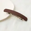 Pasador de Acrílico Esmerilado de Color Sólido Estilo Coreano Moda Clip de Resorte Simple Estilo Celebridad de Internet Versátil Accesorio para el Cabello para Mujeres