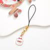 Adornos para teléfono con forma de caja de regalo pequeña de Navidad transfronteriza, colgante de Papá Noel, mini cadena para teléfono, colgante de joyería para mujer