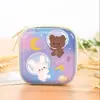 Bolsa para Monedas Redonda de Hojalata Flame Small Cha Bolsa para Auriculares Flame Small Cha Monedas de Cambio Regalo Día del Niño Auriculares