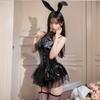Lencería Sexy Uniforme Juego de Rol Conjunto Pecho Pequeño Lencería Sexy Pijama de Ambiente Mujeres Qqny Coqueteo Guanyun