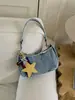 Bolso de Hombro de Mezclilla de Diseño Nicho Coreano para Mujer 2026 Modelo Nuevo para el Trabajo y los Viajes Pequeño Bolso de Mano Bolso Cruzado de Hombro Único