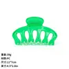 Pinza para el Cabello de Calabaza de Vidrio de Colores Transfronteriza Nueva para Mujer, Pasador de Estilo de Alta Gama para Amazon, Pinza de Tiburón para la Parte Posterior de la Cabeza, Accesorio para el Cabello