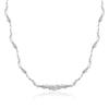 Deseo Puro Spice Girl ~ Collar Irregular de Papel de Estaño para Mujer Otoño e Invierno Accesorios con Sentido del Diseño Nicho Estilo Dulce Cool Frío Cadena Clavícula