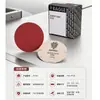 Papel de lija redondo autoadhesivo con respaldo de flock, óxido de aluminio rojo abrasivo seco marca Double Eagle japonés para uso automotriz, carpintería e instrumentos musicales, 456 pulgadas