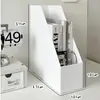 Apoio de Livro de Mesa Painel Perfurado Caixa de Armazenamento Dormitório Estudantil Suporte de Armazenamento de Mesa Porta-Canetas de Papelaria Organizador de Livros
