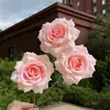 3 Arreglos de Rosas de Diamante para Montaje de Escena de Boda, Guía de Escenario, Pared de Flores de Piso, Flores Falsas de Techo, Flores de Seda, Flores Artificiales al por Mayor