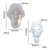 Molde de Pellizco de Muñeca Linda Cola Grande Molde para Hornear DIY Molde para Gofres Yeso Vela Animal Molde de Silicona