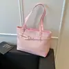 Bolsa de Mão Feminina Grande Capacidade Estilo Coreano Transfronteiriça 2025 Nova Bolsa Tote Simples Bolsa de Ombro/Axila Fashionável para o Dia a Dia