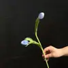 Flores Artificiales Pequeñas Tipo Tulipán Suaves al Tacto para Habitaciones Modelo de Banquetes de Hotel, Decoración Floral para el Hogar y Ramos de Flores Artificiales