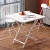 Mesa plegable para puestos, mesa de comedor sencilla para apartamentos de alquiler, uso doméstico minimalista, mesa pequeña portátil para 2-4 personas