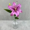 Impressão 3D único Lírio flor artificial salão de casamento arranjo de flores decoração conjunto falso flor arco de boas-vindas falsa flor falsa atacado