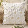 Funda de almohada de felpa acolchada nueva de fábrica, funda de cojín de almohada de girasol, margarita, flor de primavera, venta al por mayor