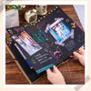 Cuaderno Plegable tipo Acordeón con Diseño de Huella de Mano, Álbum de Recuerdos Plegable, Regalo para Pareja, Compañero de Clase Temporada de Graduación Álbum de Fotos Hecho a Mano DIY