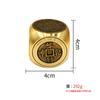 Ornamento Rotativo de Mão com Relevo Seis Faces de Fábrica, Brinquedo Colecionável Rotativo Multifacetado para Alívio de Estresse e Atração de Riqueza, Atacado e Dropshipping