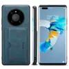 Para Huawei Mate40 Capa de Celular com Porta-Cartões Imitação Couro Fosco Capa Traseira Capa Protetora mate40 pro