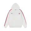 Moletom com Listras Três Listras High Street Americano Masculino Marca Moderna Design Solto Senso de Design Amassado Casual Versátil Moletom Esportivo Novo