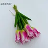 Estilo Europeu 8 Cabeças Renda Couro Tubo Tulipa Auspicioso Paisagismo Interno e Externo Flores Decorativas Venda Direta da Fábrica