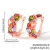 Europa y Estados Unidos aretes de venta caliente aretes AliExpress Amazon venta caliente aretes de circonita micro incrustada nicho todo fósforo aretes de moda