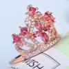 Suministro directo de fábrica anillo de corona colorido para mujer, anillo original personalizado europeo y americano al por mayor, joyería de comercio exterior, productos transfronterizos