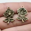 25X17Mm 1.8g Multicor Acessórios DIY Material de Pingente Flores e Árvores Pingente de Rosa