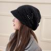 Gorro de Conejo de Piel para Niños Mezcla de Pelo de Conejo Otoño e Invierno Nuevo Gorro Apilable Moda Doble Espesor Gorro de Poner