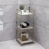 Estantería de Almacenamiento para Baño Jub de Pie para Esquina del Baño Estantería de Almacenamiento para Esquina del Inodoro del Hogar Cocina