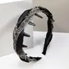 Tiara de Strass Estilo Coreano com Pente Invertido para Coroa Alta, Presilha de Cabelo Dentada para Lavar o Rosto Feminina, Acessório de Tiara Versátil e Moderno