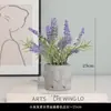 Nueva Planta en Maceta Pequeña de Lavanda Planta Verde Artificial Decoración de Escritorio para el Hogar de Lujo Ligero Planta en Maceta Pequeña de Lavanda Artificial
