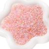 Cuentas de Arroz Pequeñas de Ojo de Gato Aurora de 4 mm Cuentas Redondas de Vidrio DIY Hecho en Casa Accesorios con Cuentas a Mano Cadena para Teléfono Móvil Pulsera Cuentas Dispersas