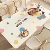 Mantel de Mesa de Comedor Lindo y Divertido de Dibujos Animados, Impermeable, Resistente a Manchas, No Lavable, Protector de Mesa Rectangular de Lujo Ligero 2025