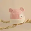 Chapéu de bebê outono e inverno chapéu de tricô quente para recém-nascido menino proteção auricular infantil feminina chapéu de lã
