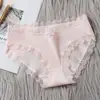 Ventas Directas de Fábrica Ropa Interior Femenina Algodón Puro Japonés Encaje en la Entrepierna Sexy Transpirable para Mujer Braguitas de Cintura Media para Chica
