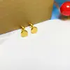 Clavos para Hueso del Oído, Verdes, Blancos y Rojos, Trébol Real, Trébol de Cuatro Hojas y Oso Sonriente, Pendientes Digitales de la Suerte, Nicho, Simples y Versátiles, Más Vendidos