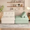 Sofá Minimalista Moderno con Colchón para Apartamentos Pequeños, Sala de Estar, Estudio, Sofá Cama Modular Multifuncional para una Persona Balcón