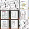 Coleção Resumo Completo do Sistema de Gramática Inglesa Essencial para Recitação para Ensino Fundamental e Médio Treinamento Especial Educacional Adesivos de Inglês