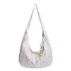 Bolsa Tote Estrelada Listrada para Mulheres 2026 Nova Grande Capacidade Bolsa de Ombro Fashionável para Trabalho e Escola Bolsa de Mão para Mulheres