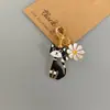 Explosiones Transfronterizas Aleación de Cara Brillante Colgante de Zorro Gato Llavero Colgante para Bolsa Colgante de Memoria USB Llavero para Dama