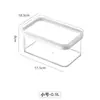 Tanque colgante sellado de grado alimenticio, tanque de almacenamiento de granos de gran capacidad, rectangular, transparente, a prueba de humedad, caja de conservación de alimentos frescos.