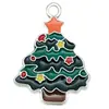 Branco K Gota Óleo Desenho Animado Papai Noel Árvore de Natal Boneco de Neve Floco de Neve Liga Pingente Pulseira Criativa Jóias Pingente