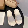 2026 Chanclas de Playa con Suela Gruesa y Pedrería Nuevo Estilo para Mujer Sandalias de Verano de Alta Gama Estilo Francés para Exteriores