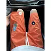 Pantalones Cortos Secado Rápido Rosa Dopamina para Hombre, Pantalones de Verano de Cintura Alta con Bordado Floral, Pantalones Cortos Deportivos de Playa de Seda de Hielo