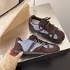 Design retrô color-block, tênis de treino alemães estilo balé para mulheres, nova coleção outono 2026, sapatos atléticos e casuais da moda com alça cruzada e versáteis