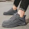 Zapatos de Protección Laboral para Hombres que Trabajan en Sitios de Construcción, de Pie por Largos Períodos de Tiempo Sin Fatigar los Pies, Zapatos de Trabajo Impermeables, Antideslizantes, Resistentes al Desgaste, Zapatos de Soldador para Hombre Ks8811