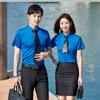 Camisa de fibra de bambu masculina e feminina roupa de trabalho para exposição de funcionário público com logotipo bordado roupa formal roupa de trabalho profissional para recepção verão