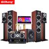 Qisheng 5.1 home theater áudio terno sala de estar em casa sem fio surround combinação alto-falante amplificador subwoofer coluna