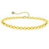 Pulsera de clip para papel de acero inoxidable de venta caliente transfronteriza, chapada en oro de 14 quilates, con pequeñas perlas de arroz, pulsera de hueso de serpiente, venta al por mayor de joyería europea y americana