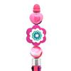 Caneta esferográfica flor criativa PVC dupla face contas queimadas contas de desenho animado contas soltas caneta com contas material de escritório acessórios diy com contas